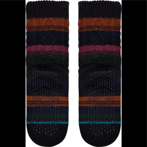 🎉🎉HOST PICK🎉🎉Stance Toasted Stripe Cable Knit Slipper Socks - Picture 1 of 7
